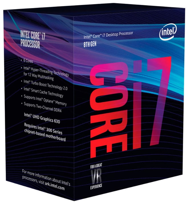 Intel Prozessor i7-8700 6x 3.2 GHz - Coffee-Lake Sockel 1151 boxed Processeur Prozessor i7-8700 6x 3.2 GHz - Coffee-Lake Sockel 1151 boxed Processeur Intel 785300130384 Photo no. 1