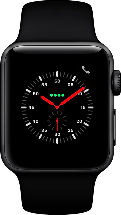 Apple Watch Series 3 GPS + Cellular 38mm Space Grey Aluminium Case Black Sport Band Smartwatch Watch Series 3 GPS + Cellular 38mm Space Grey Aluminium Case Black Sport Band Smartwatch Apple 785300139121 Bild Nr. 1