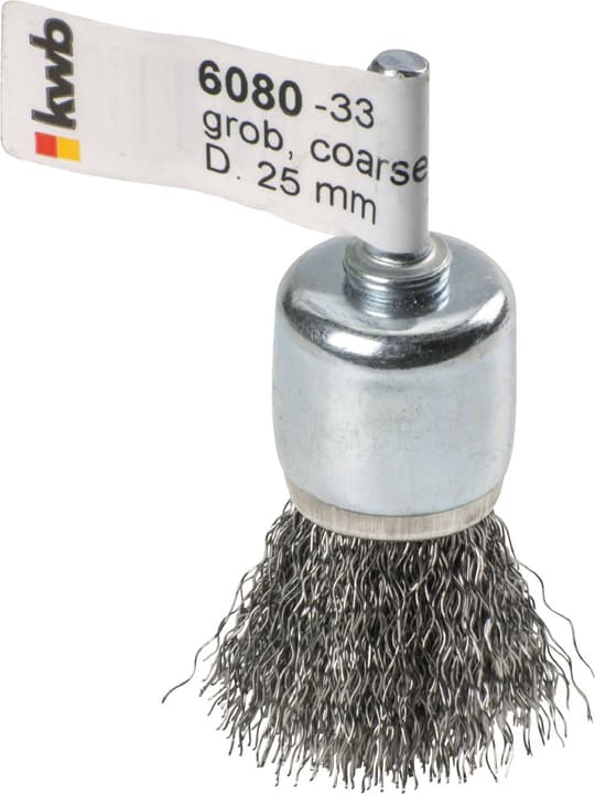 Image of kwb Pinselkopfbürste, HSS Stahldraht, gewellt, ø 25 mm Bürste