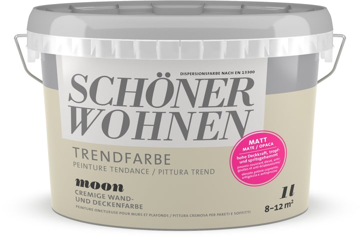 Image of Schöner Wohnen Trendfarbe Matt Moon 1 l Wandfarbe bei Do it + Garden von Migros