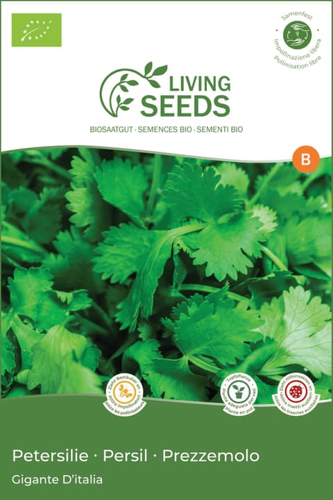 Image of Living Seeds Petersilie Gigante D'italia Kräutersamen