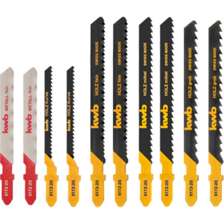 Image of kwb Set, Holz-Metall, 10-tlg. Stichsägeblatt bei Do it + Garden von Migros