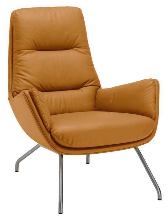ANDRES Fauteuil ANDRES Fauteuil 402452607055 Dimensions L: 83.0 cm x P: 87.0 cm x H: 96.0 cm Couleur Cognac Photo no. 1