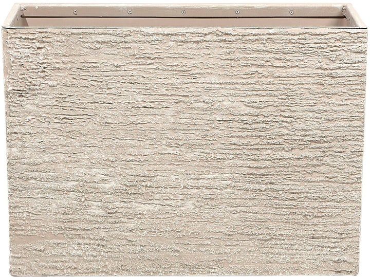 Image of Beliani Blumenkübel beige rechteckig 29 x 70 50 cm EDESSA Blumentopf