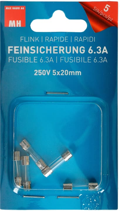 Image of Max Hauri Feinsicherung Flink 6.3A 5 Stk. bei Do it + Garden von Migros