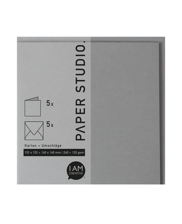 Image of Karten+Umschläge Quadratisch, 2X5 Sück, grau bei Do it + Garden von Migros