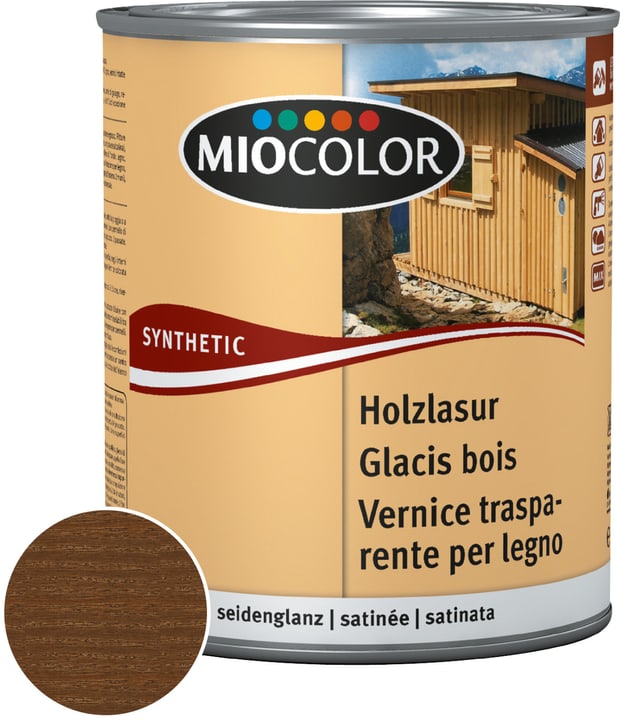 Image of Miocolor Holzlasur Nussbaum 750 ml