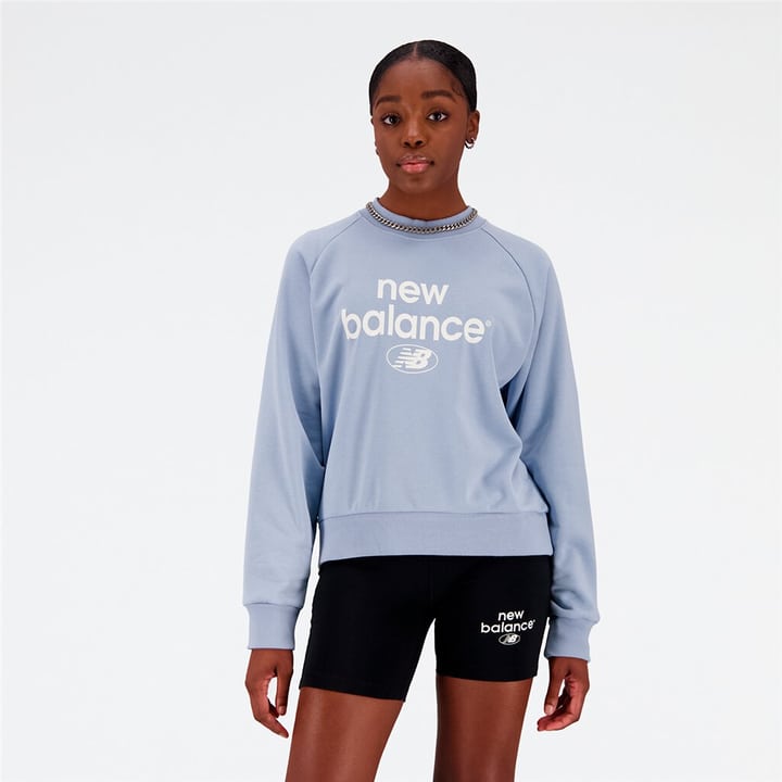 Image of New Balance W Essentials Reimagined Archive Crew Sweatshirt hellblau