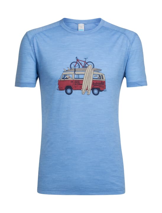 Icebreaker Spehere Van Surf Life Maillot à manches courtes pour homme Spehere Van Surf Life Maillot à manches courtes pour homme Icebreaker 462784600541 Couleur bleu claire Taille L Photo no. 1