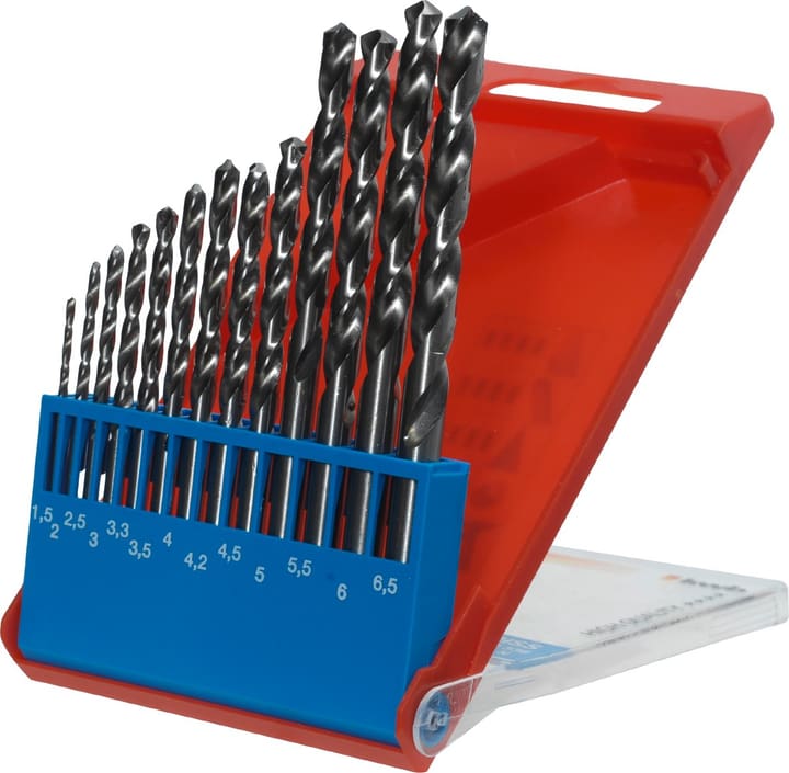 Image of kwb Silver HSS Spiralbohrer Set, 1.5-6.5 mm, 13-tlg. Metallbohrer