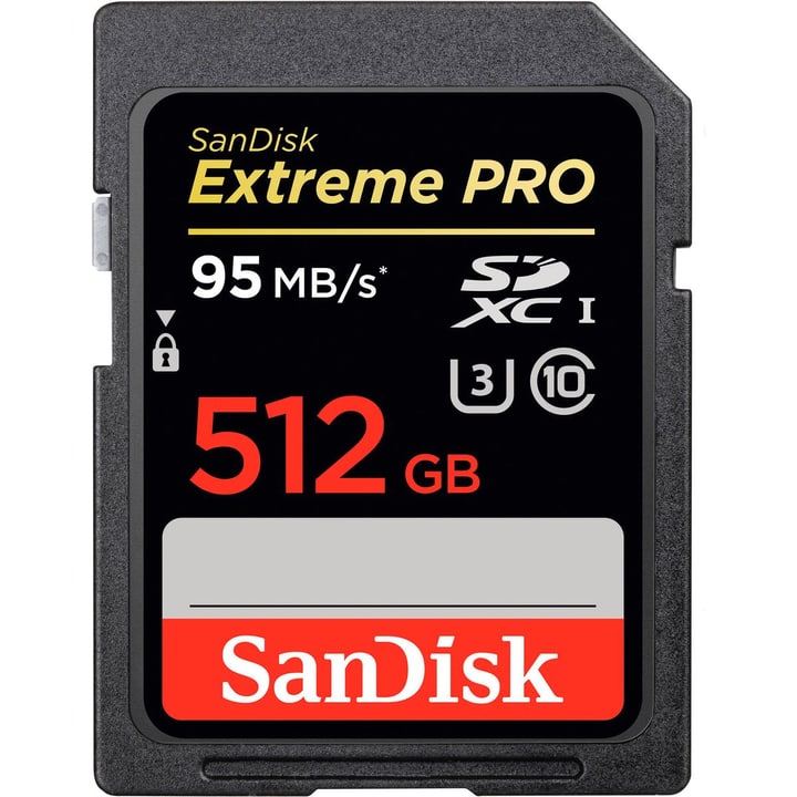 SanDisk ExtremePro 95MB/s SDXC 512GB UHS ExtremePro 95MB/s SDXC 512GB UHS SanDisk 785300124260 Bild Nr. 1