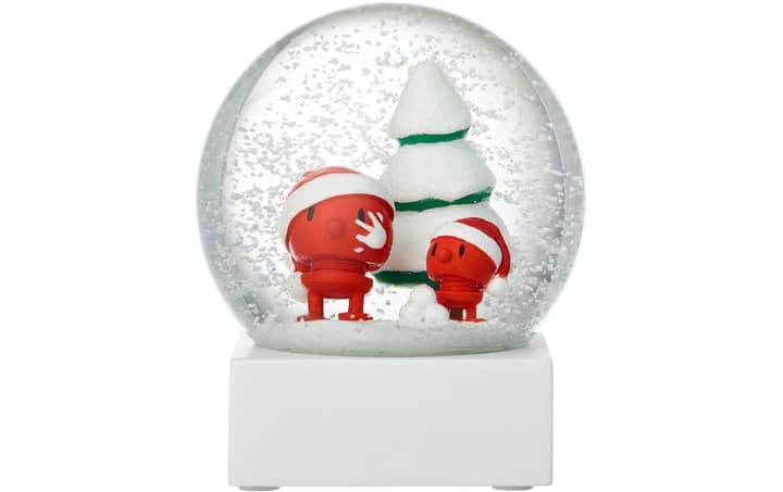 Hoptimist Boule à neige Bumble Santa, 11.5 cm, verre Figurine déco