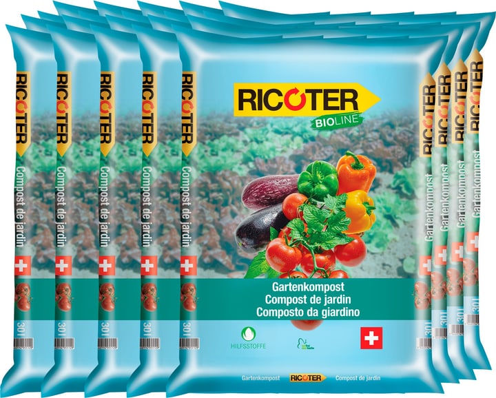 Image of Ricoter Gartenkompost, 10 x 30 l Bodenverbesserer bei Do it + Garden von Migros