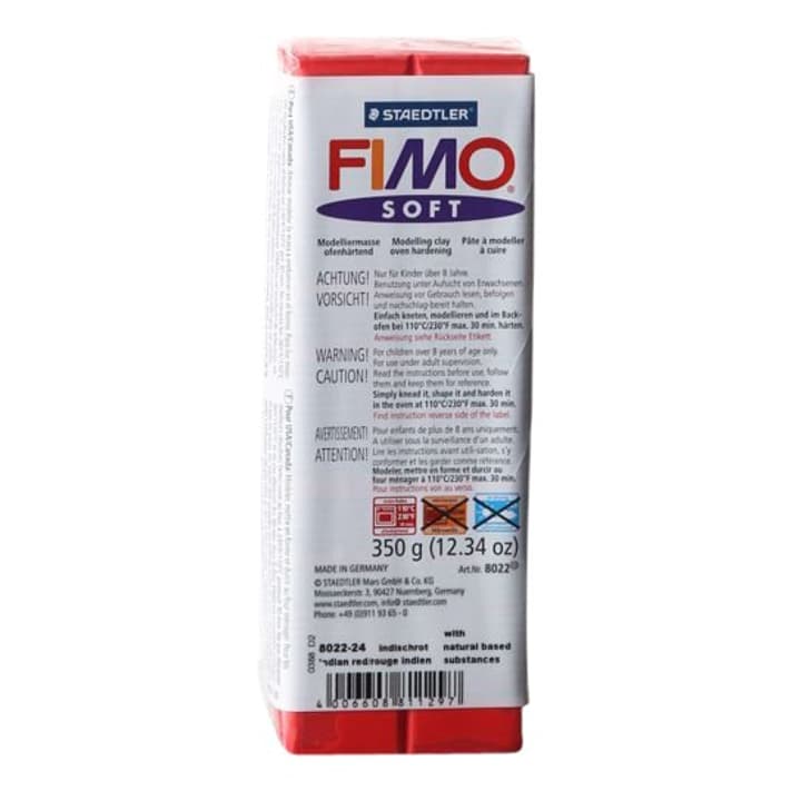 Fimo Soft grande rosso Soft grande rosso Fimo 665306300000 Colore Guardie N. figura 1
