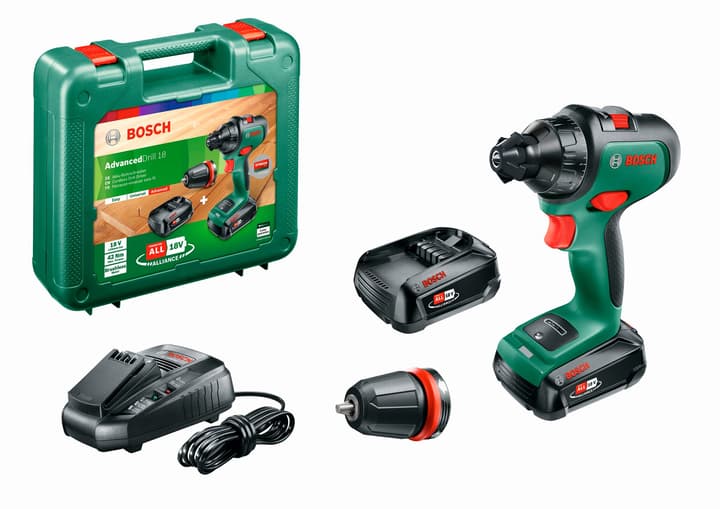 Image of Bosch AdvancedDrill 18, 2 Akkus Bohrschrauber bei Do it + Garden von Migros