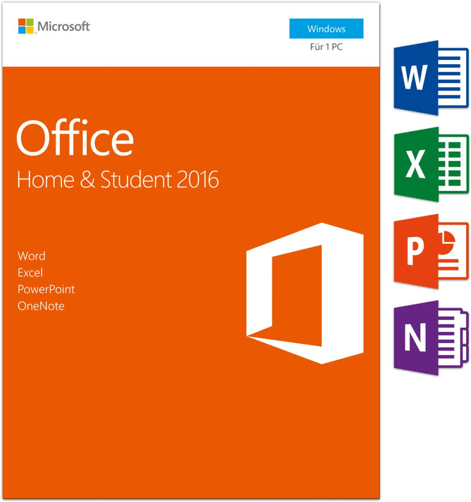 Microsoft PC - Office Home and Student 2016 Physique (Box) PC - Office Home and Student 2016 Physique (Box) Microsoft 785300121049 Photo no. 1