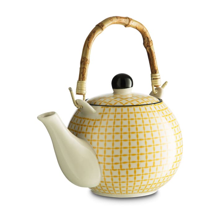 MIYOKO Théière blanc/jaune 20x10cm MIYOKO Théière blanc/jaune 20x10cm 393147800000 Photo no. 1