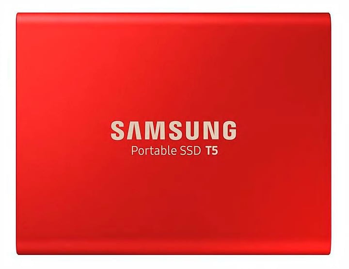 Samsung Portable SSD T5 1To Metallic Red SSD externe Portable SSD T5 1To Metallic Red SSD externe Samsung 785300144521 Photo no. 1