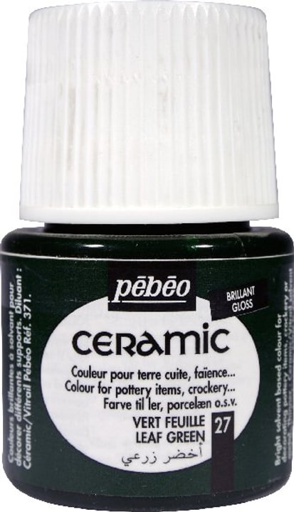 Pébéo Ceramic Keramikmalfarbe 27 Leaf Green 45ml Keramikfarbe