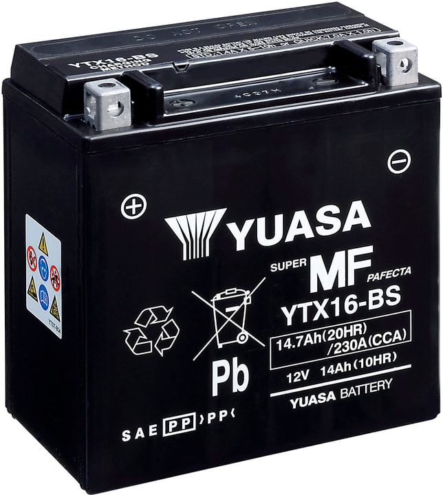 YUASA Batterie AGM 12V/14.7Ah/210A Batterie moto