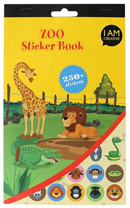 Image of I AM CREATIVE Stickerbook, Zoo Stickerbuch