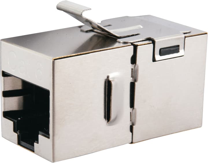 Image of Schwaiger Netzwerkdoppelkupplung RJ45 Cat6 silber Netzwerk-Kupplung bei Do it + Garden von Migros