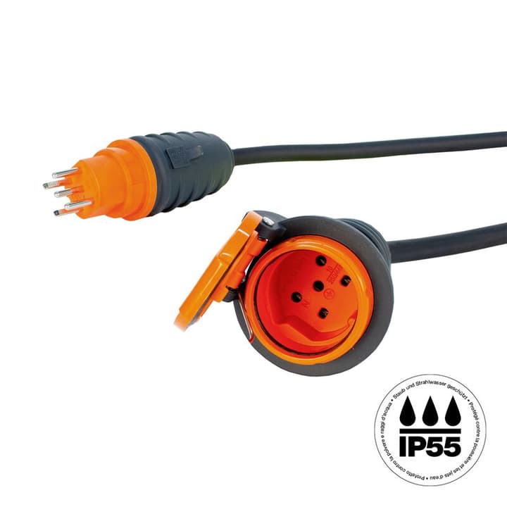Image of Steffen Industrie-Verlängerungskabel GdV 5x1.5mm2 5m T15-T15 IP55 Verlängerungskabel