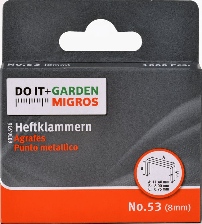 Image of Klammer No.3 8mm Tackerklammern bei Do it + Garden von Migros