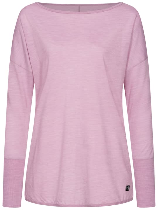 Image of super.natural W Travel LS Damen-Yoga-Langarmshirt altrosa bei Migros SportXX