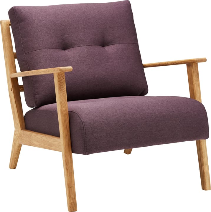 FAUST Fauteuil FAUST Fauteuil 402465200135 Couleur Aubergine Dimensions L: 76.0 cm x P: 80.0 cm x H: 78.0 cm Photo no. 1
