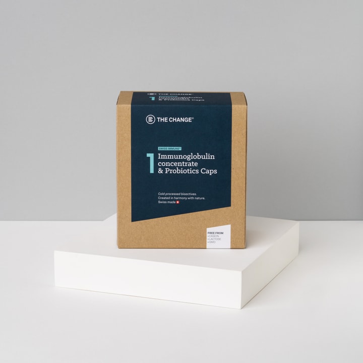 Image of Be The Change Immunoglobulin concentrate & Probiotics Caps Nahrungsergänzung bei Migros SportXX
