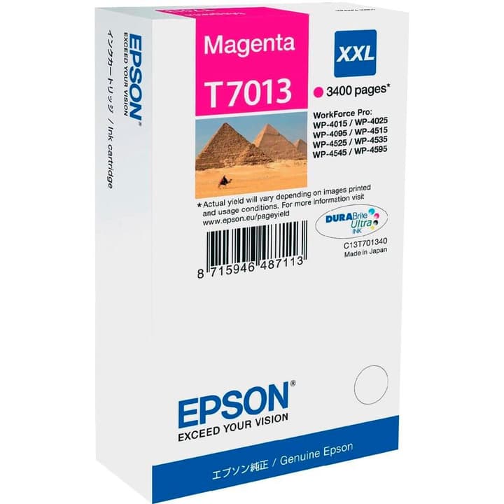Epson T701240 XXL magenta Cartouche d'encre T701240 XXL magenta Cartouche d'encre Epson 798503400000 Photo no. 1