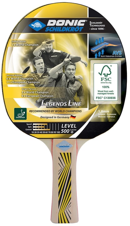 Image of Schildkröt Legends 500 FSC Tischtennis Schläger bei Migros SportXX