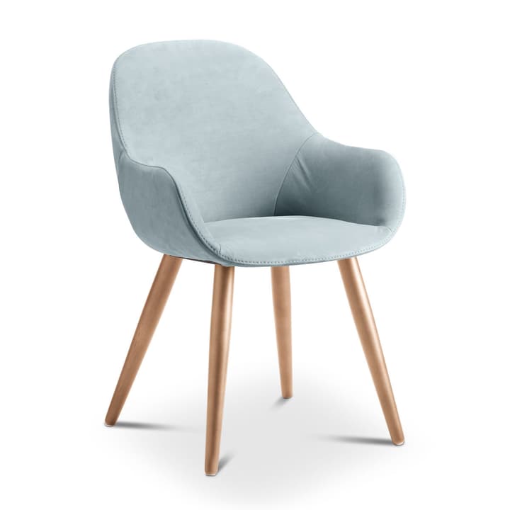 LAYLA Sedia Nubuck LAYLA Sedia Nubuck 366028424406 Dimensioni L: 56.0 cm x P: 60.0 cm x A: 84.0 cm Colore Blu pastello N. figura 1