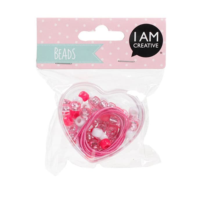 Image of I AM CREATIVE KIDS BEADS, HERZ SET PINK bei Do it + Garden von Migros