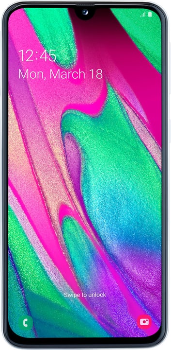 Samsung Galaxy A40 Weiss Smartphone Galaxy A40 Weiss Smartphone Samsung 794641300000 Bild Nr. 1