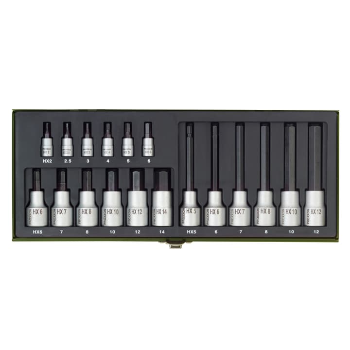 Image of Proxxon Steckschlüsselsatz 'HX' 1/4' + 1/2', 18-tlg. Steckschlüssel-Satz bei Do it + Garden von Migros