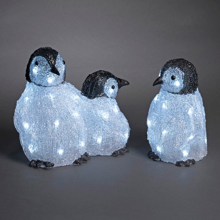 Konstsmide Famiglia di pinguini LED in acrilico, set da 3 Famiglia di pinguini LED in acrilico, set da 3 Konstsmide 613194200000 N. figura 1