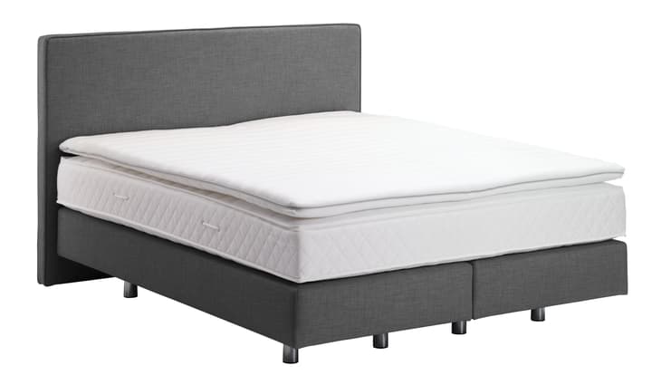 NAVIER Lit Boxspring NAVIER Lit Boxspring 403460300000 Couleur Anthracite Dimensions L: 160.0 cm x P: 200.0 cm Photo no. 1