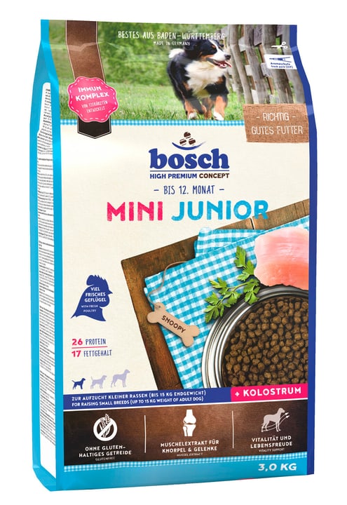 Image of bosch HPC Mini Junior, 3 kg Trockenfutter