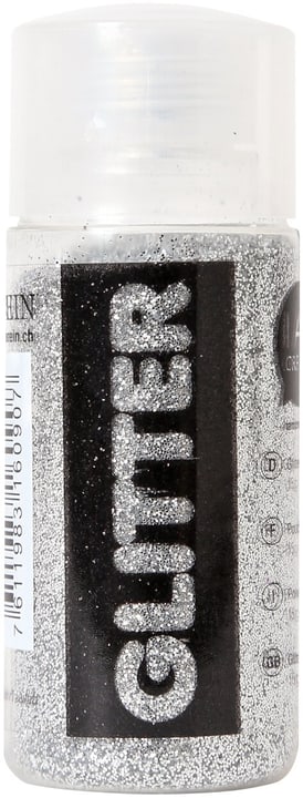 Image of I AM CREATIVE Glitter fein 15 g, silber Glitterglue