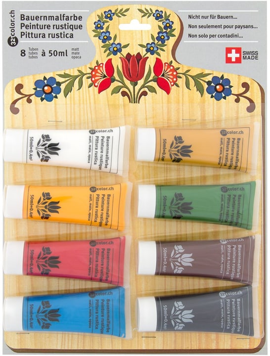 Image of 321Color Bauernmalfarbe matt 8 Tuben à 50ml