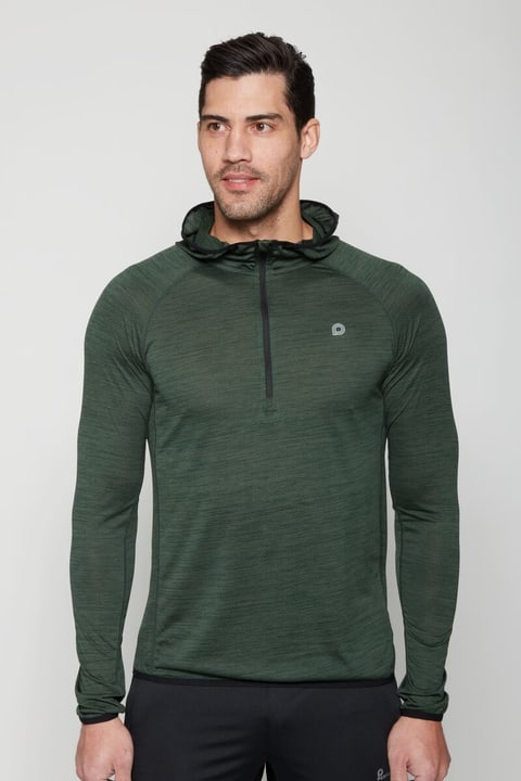 Image of Perform M Meilan Hoodie Laufhoodie olive bei Migros SportXX