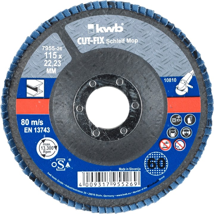 Image of kwb ø 115 x 22 mm, K60, 1 Stk. Schleifscheibe bei Do it + Garden von Migros