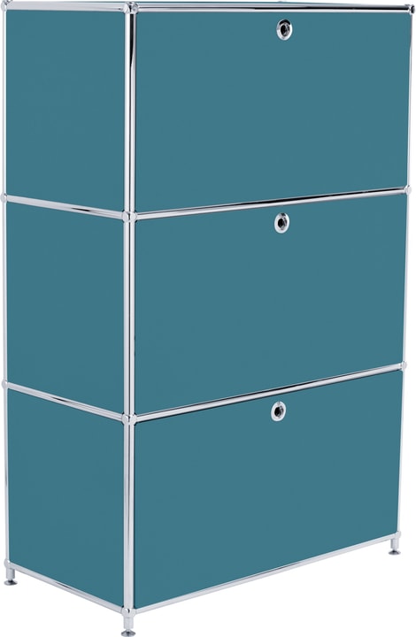FLEXCUBE Highboard FLEXCUBE Highboard 401808700066 Grösse B: 77.0 cm x T: 40.0 cm x H: 118.0 cm Farbe Petrol Bild Nr. 1