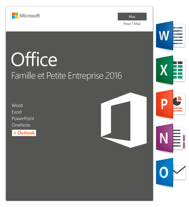 Microsoft Office Famille & Petite Entreprise 2016 Mac (F) Physisch (Box) Office Famille & Petite Entreprise 2016 Mac (F) Physisch (Box) Microsoft 785300121059 Bild Nr. 1