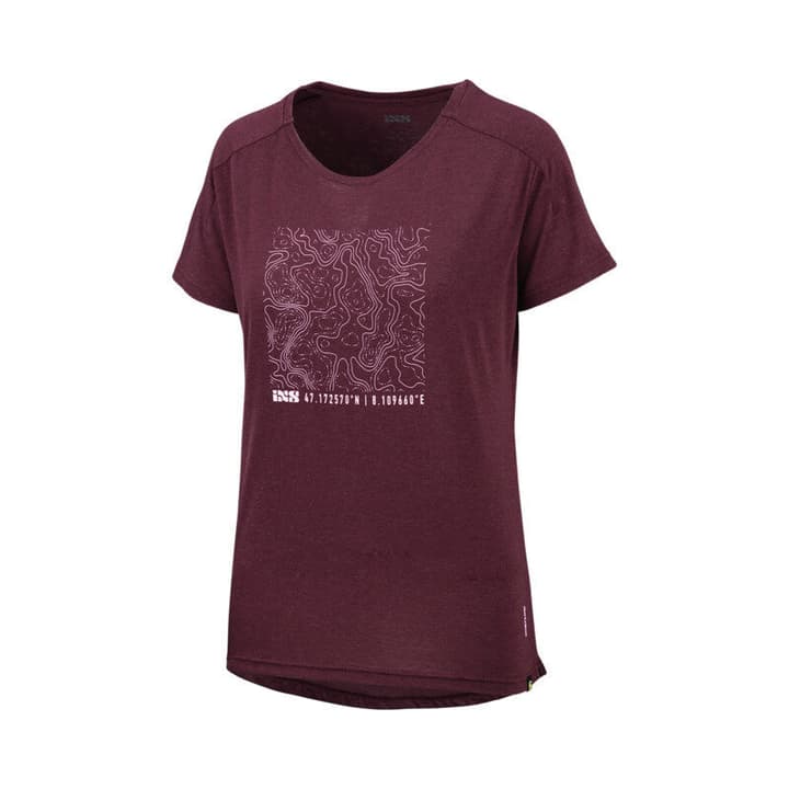 Image of iXS Flow Tech Contour Bikeshirt bordeaux
