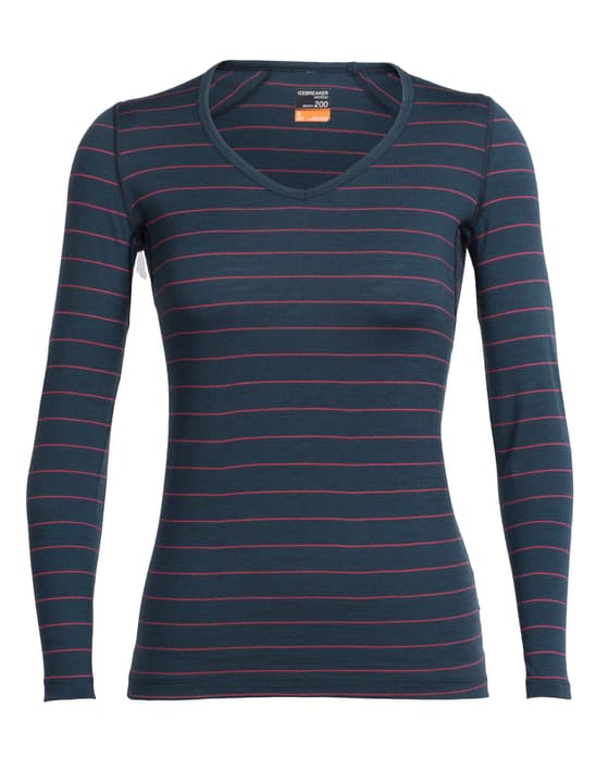 Icebreaker Oasis V Shirt à manches longues pour femmes Oasis V Shirt à manches longues pour femmes Icebreaker 477066700283 Couleur gris foncé Taille XS Photo no. 1