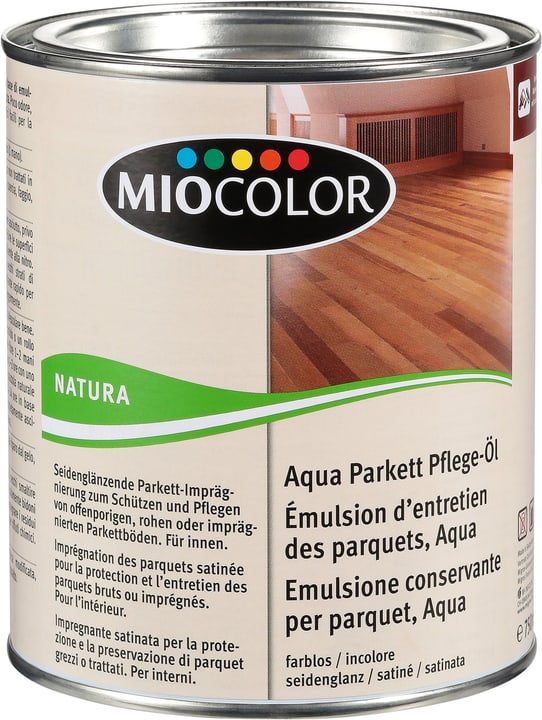 Miocolor Émulsion d’entretien des parquets, Aqua Incolore 750 ml Émulsion d’entretien des parquets, Aqua Incolore 750 ml Miocolor 661283700000 Couleur Incolore Contenu 750.0 ml Photo no. 1