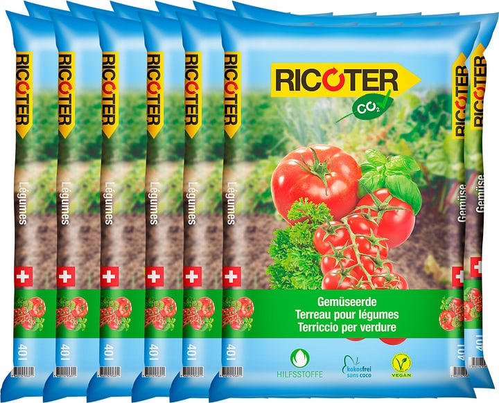 Image of Ricoter Gemüseerde, 12 x 40 l Spezialerde